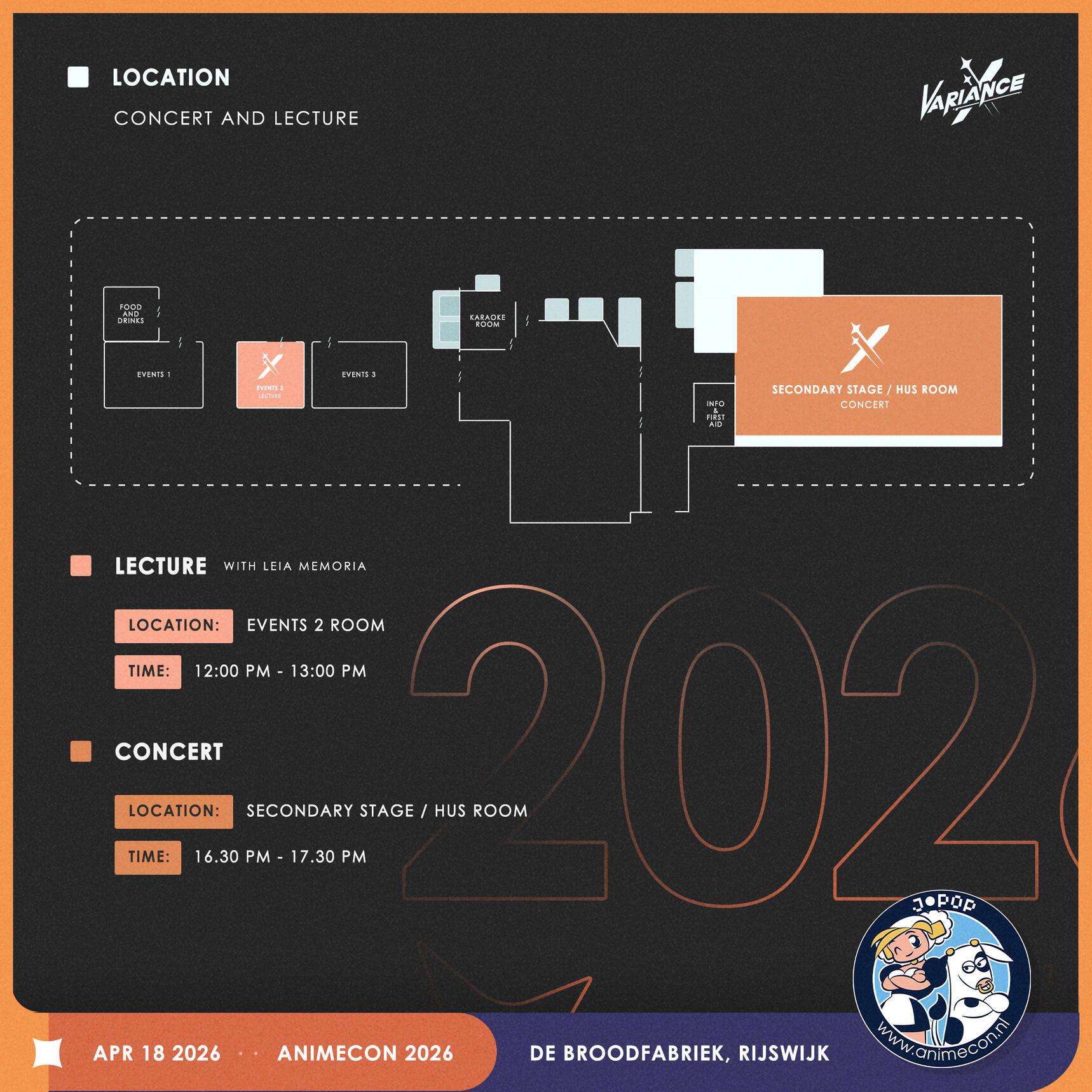 VARIANCE PRO'S ANIMECON MAP